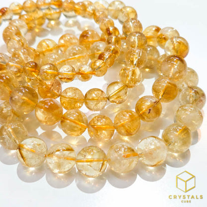 Citrine (Yellow) Azeztulite*** Bracelet