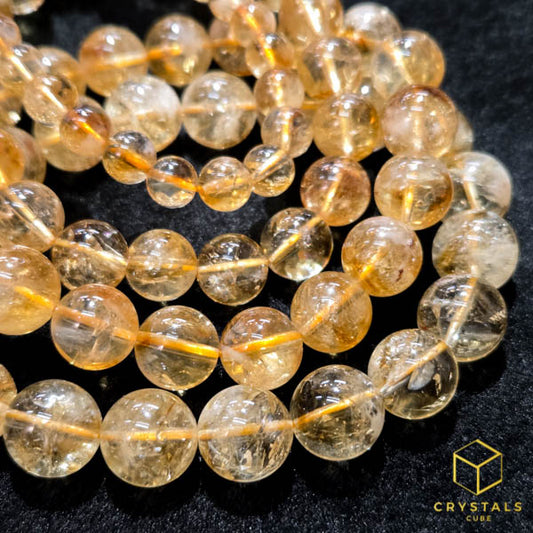 Citrine (Yellow) Azeztulite*** Bracelet