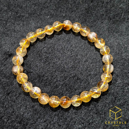 Citrine (Yellow) Azeztulite*** Bracelet