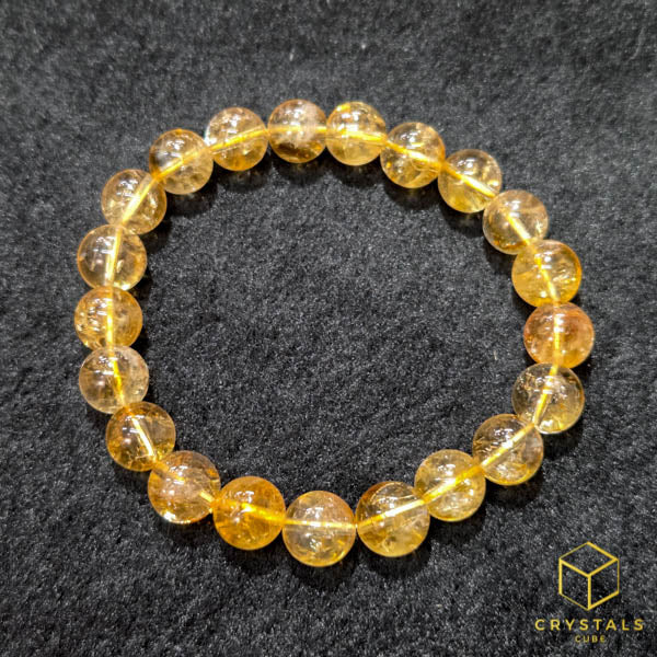 Citrine (Yellow) Azeztulite*** Bracelet