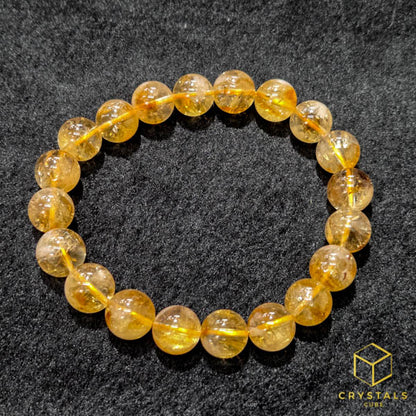 Citrine (Yellow) Azeztulite*** Bracelet