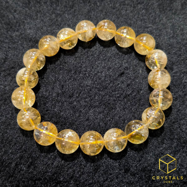 Citrine (Yellow) Azeztulite*** Bracelet