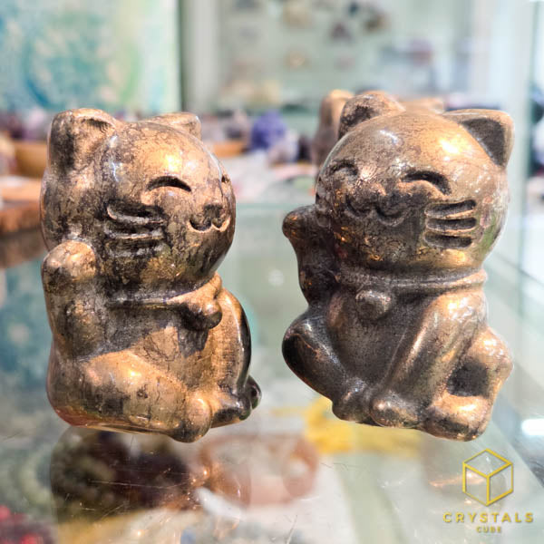 Pyrite Fortune Cat