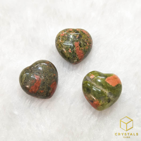 Mini Crystal Heart - Amethyst, Sodalite, Rose Quartz, Green Aventurine, Rhodonite, Tiger's Eye, Carnelian & Red Jasper