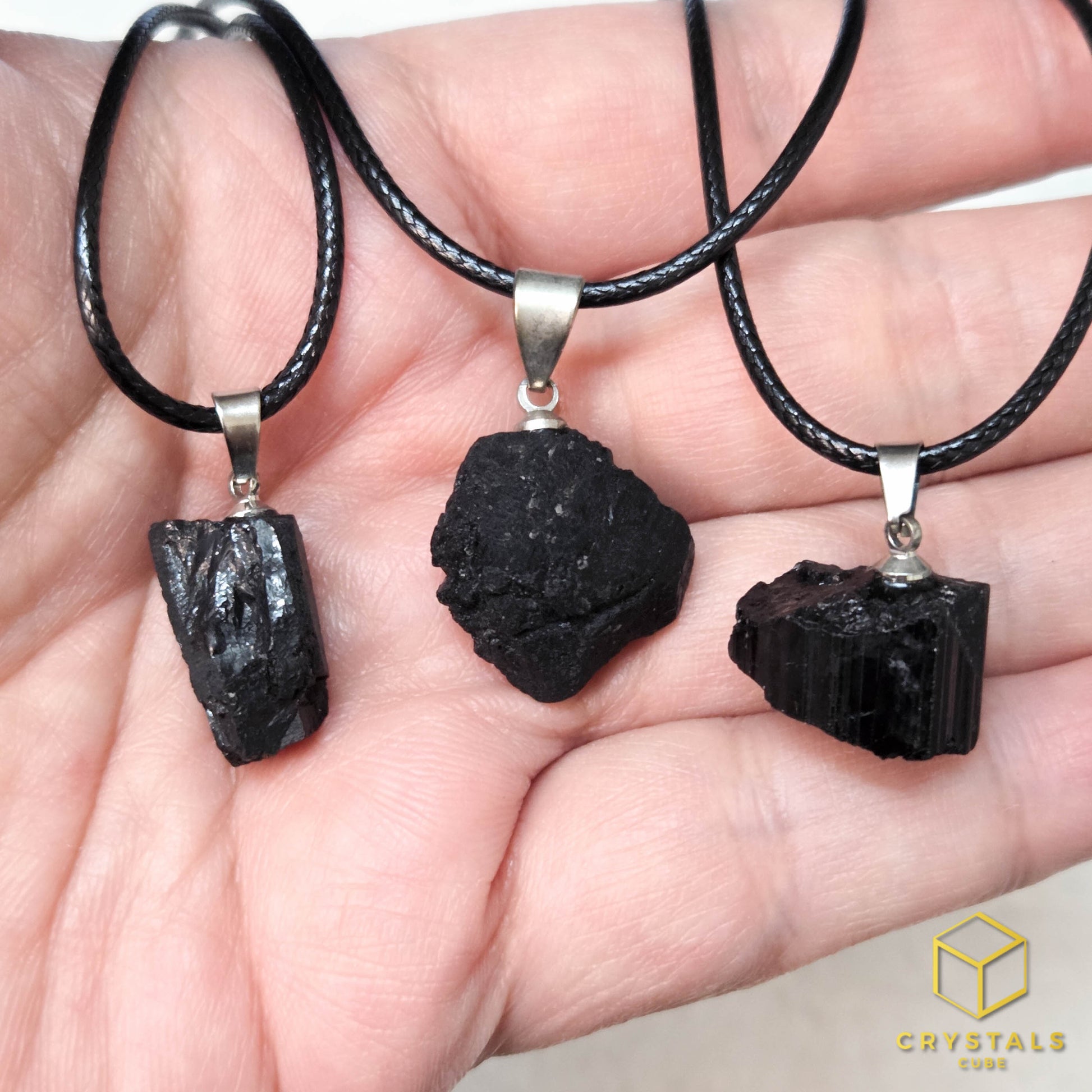 Black Tourmaline (Raw) Pendant