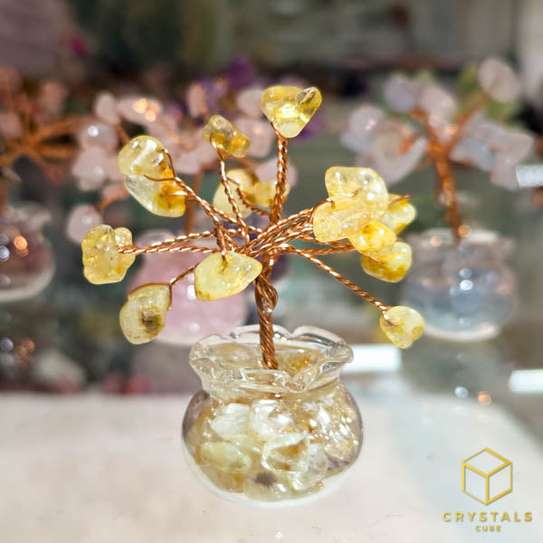 Tree of Abundance - Amethyst, Aquamarine, Rose Quartz, Green Aventurine, Strawberry Quartz, Citrine, Tiger's Eye & Carnelian