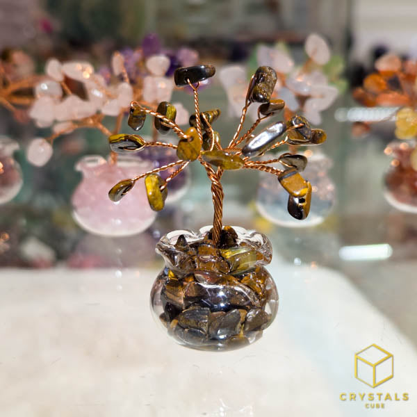 Tree of Abundance - Amethyst, Aquamarine, Rose Quartz, Green Aventurine, Strawberry Quartz, Citrine, Tiger's Eye & Carnelian