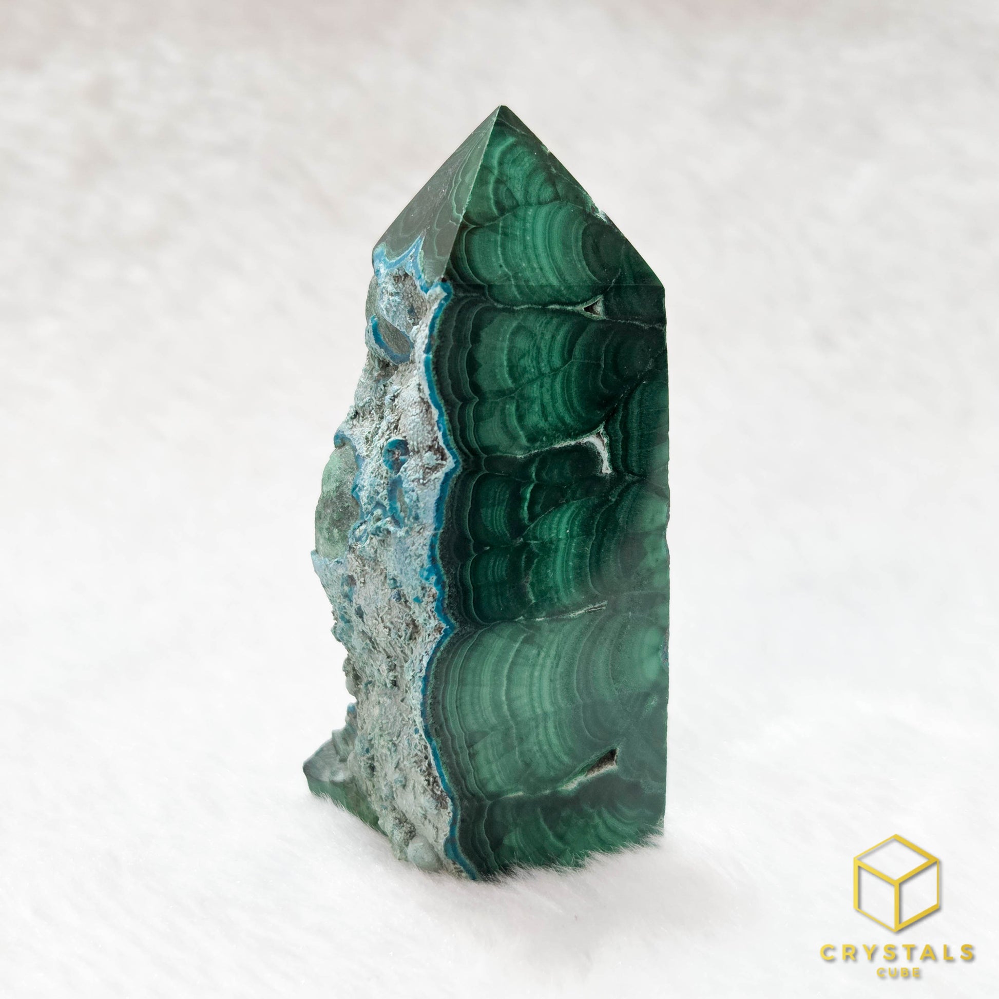 Malachite w Chrysocolla Obelisk