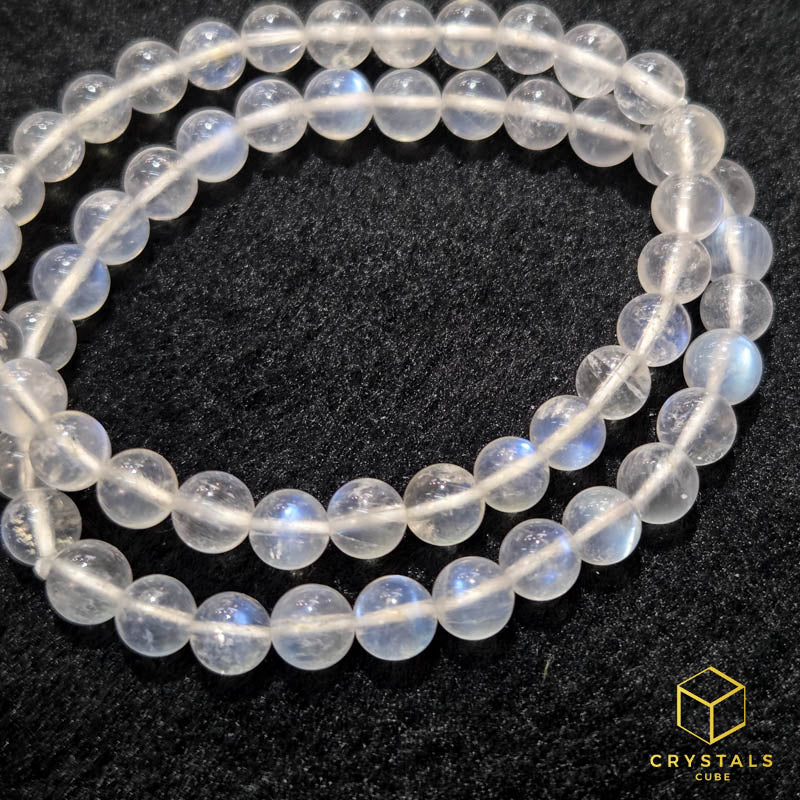 Rainbow Moonstone**** Bracelet - 6-6.5mm