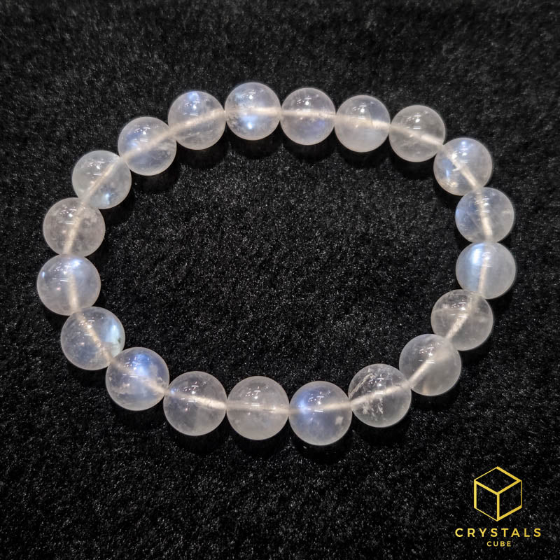 Rainbow Moonstone**** Bracelet - 9+mm