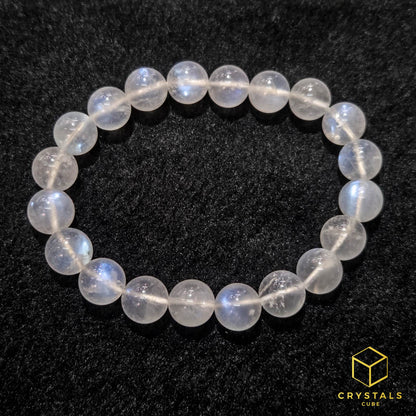 Rainbow Moonstone**** Bracelet - 9+mm