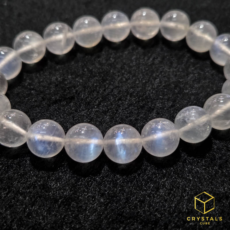 Rainbow Moonstone**** Bracelet - 9+mm