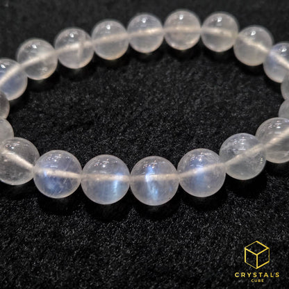 Rainbow Moonstone**** Bracelet - 9+mm