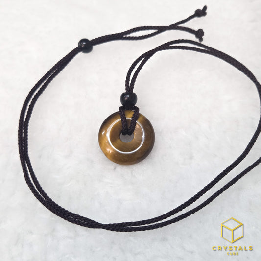 Tiger's Eye Donut Pendant
