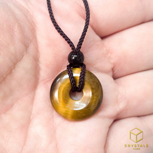 Tiger's Eye Donut Pendant