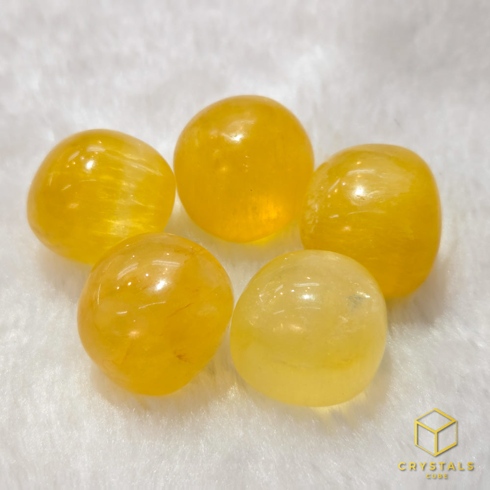 Fluorite (Yellow) Tumble