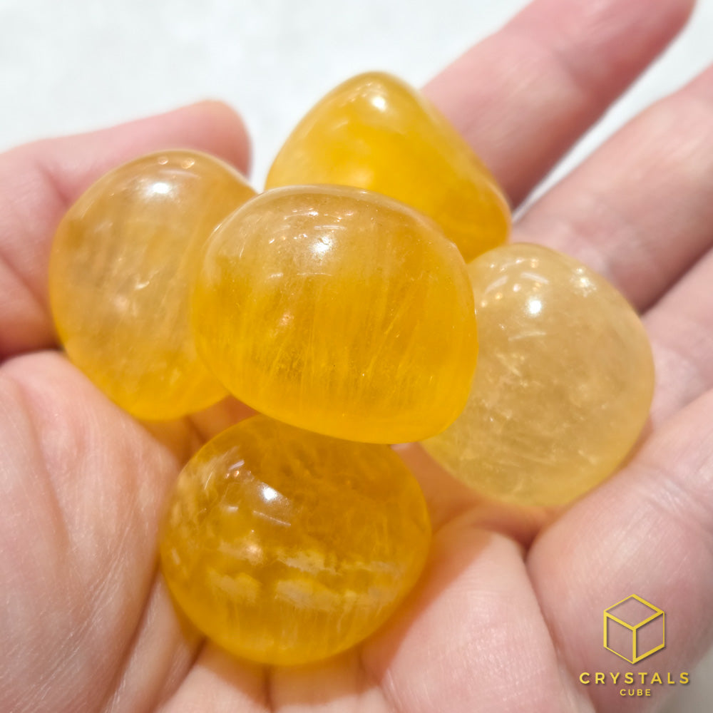 Fluorite (Yellow) Tumble