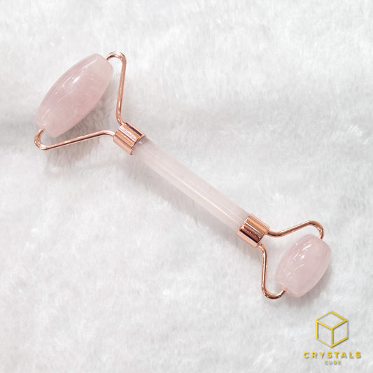 Rose Quartz Facial Massage - Facial Roller  (with gift box)