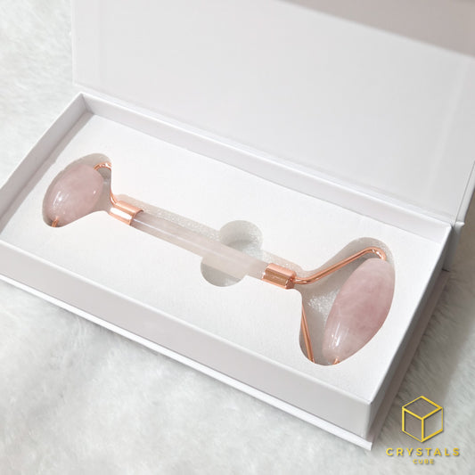 Rose Quartz Facial Massage - Facial Roller  (with gift box)