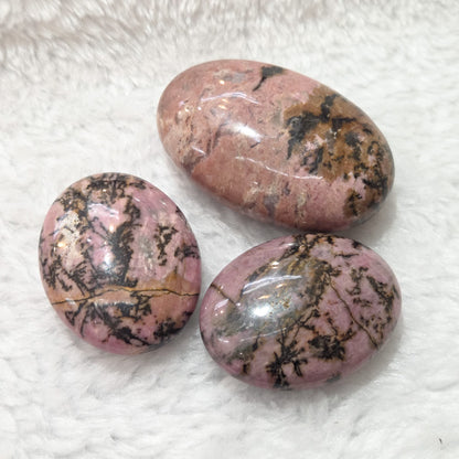 Rhodonite Palm Stone