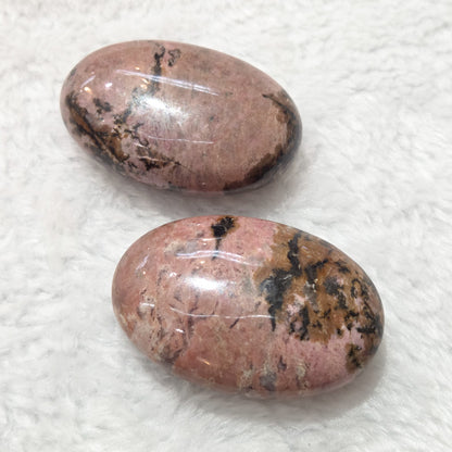 Rhodonite Palm Stone