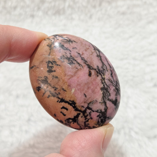 Rhodonite Palm Stone