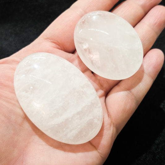Clear Quartz Palm Stone