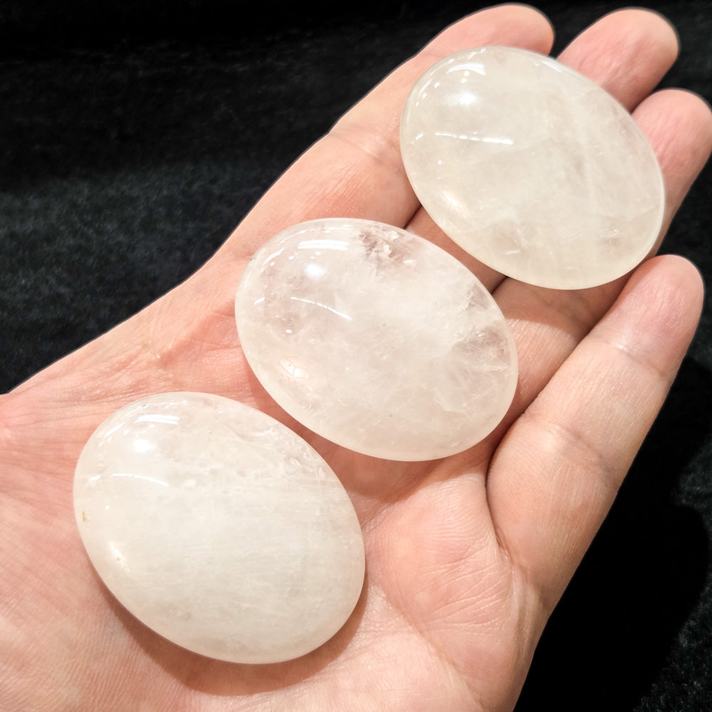 Clear Quartz Palm Stone