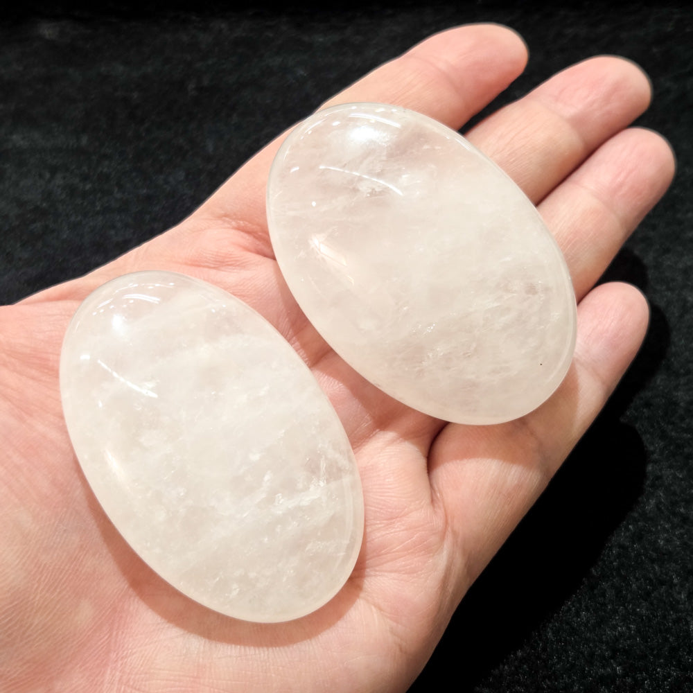 Clear Quartz Palm Stone