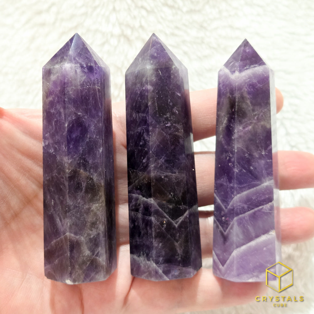 Chevron Amethyst Point - 8+cm