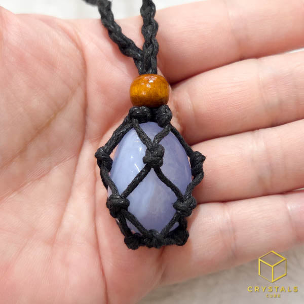 Crystal Net Necklace - Interchangeable Crystal Holder