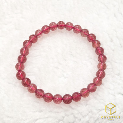 Strawberry Quartz*** Bracelet - 6.5-6.7mm