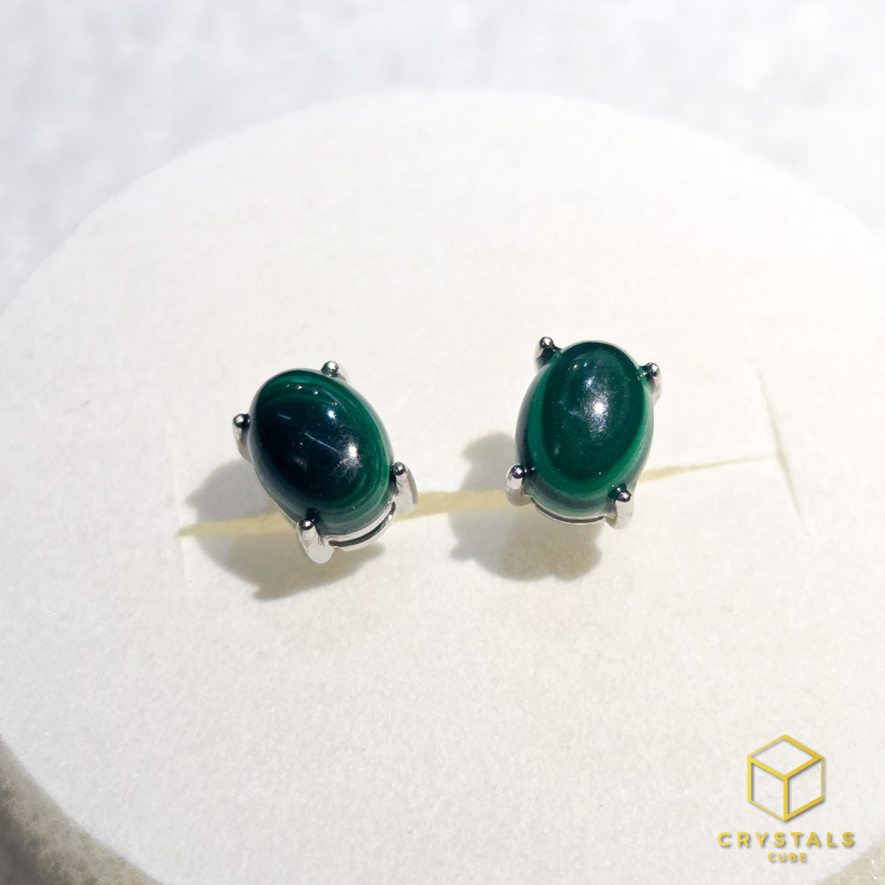 Malachite Ear Studs