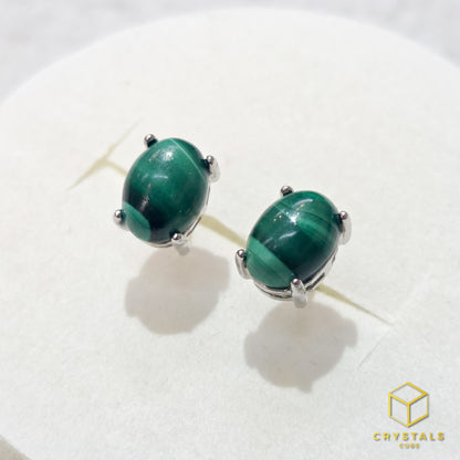 Malachite Ear Studs
