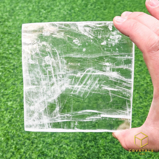 Selenite* Raw Square Slab