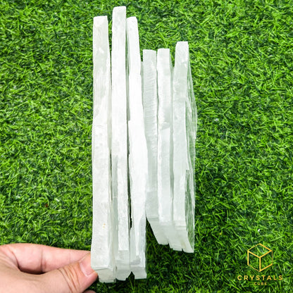 Selenite* Raw Square Slab