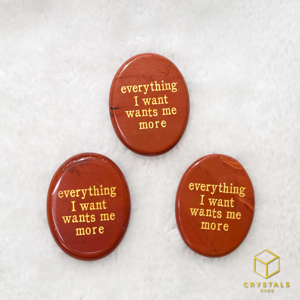 Manifestation Stone - Everything I Want Wants Me More - Clear Quartz, Amethyst, Sodalite, Rose Quartz, Green Aventurine, Moss Agate, Tiger's Eye, Red jasper & Black Obsidian