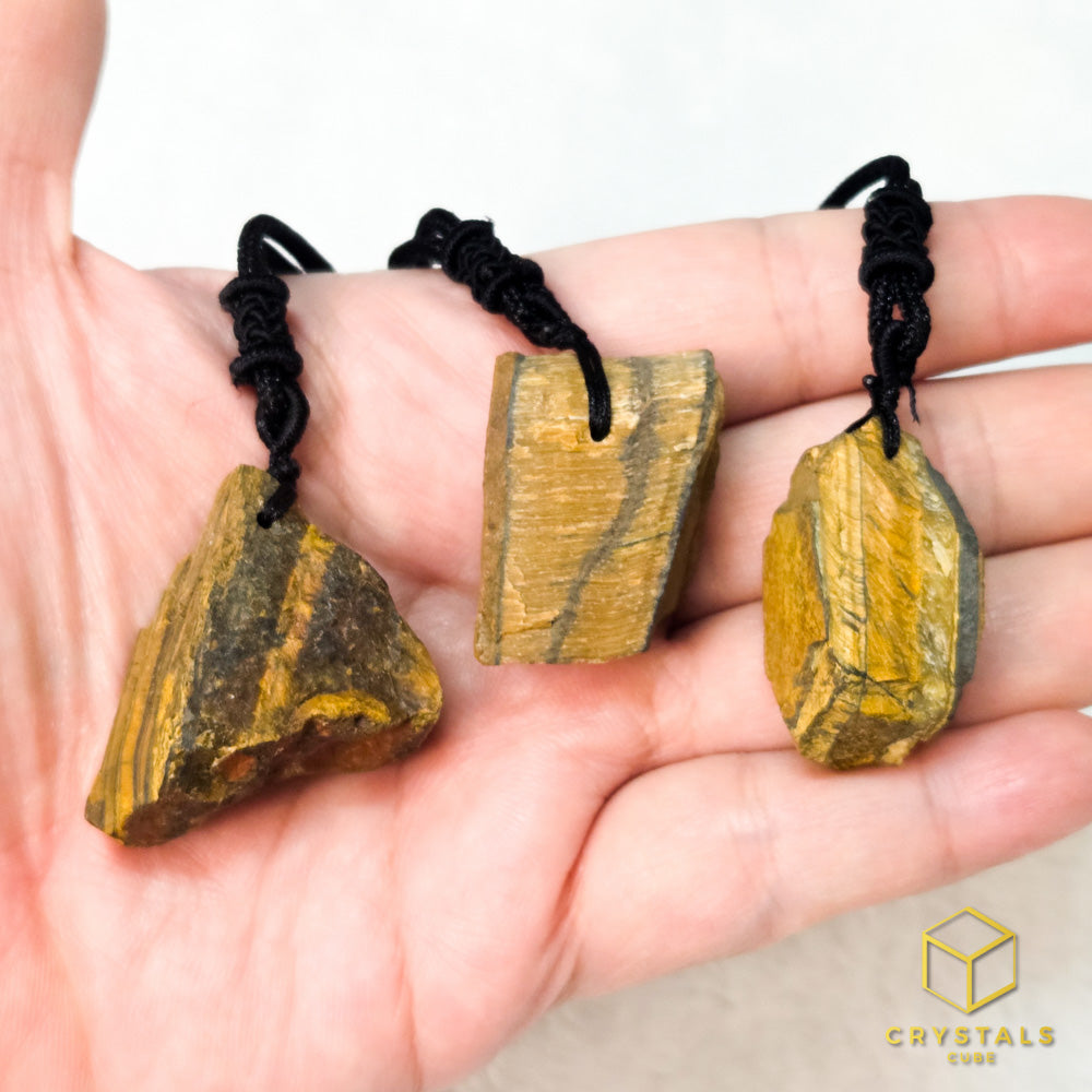 Tiger's Eye Raw Pendant