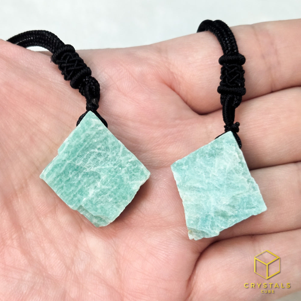 Amazonite Raw Pendant