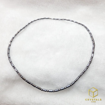 Terahertz Tube & Round Bead Necklace - Ease Pain & Enhance Recovery