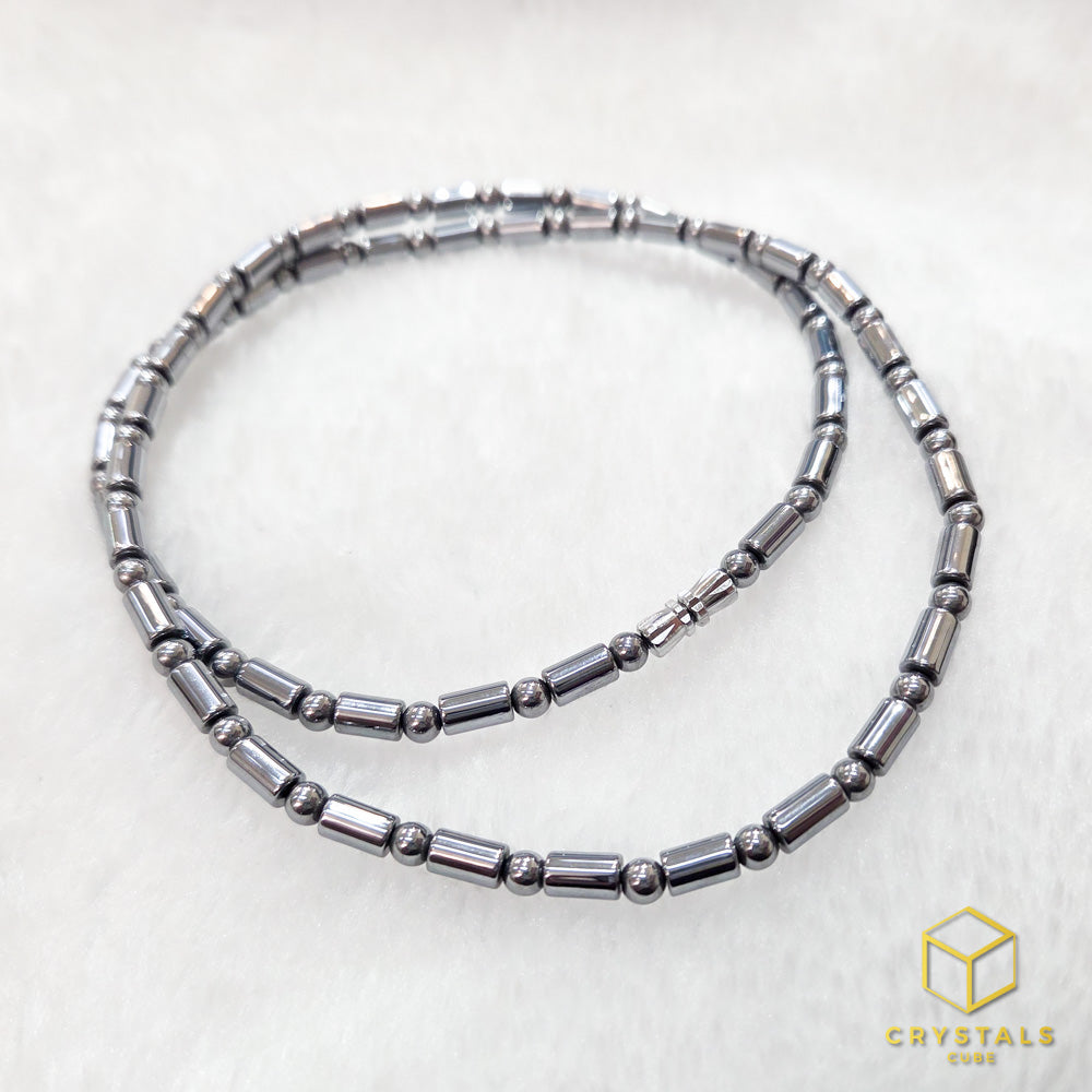 Terahertz Tube & Round Bead Necklace - Ease Pain & Enhance Recovery