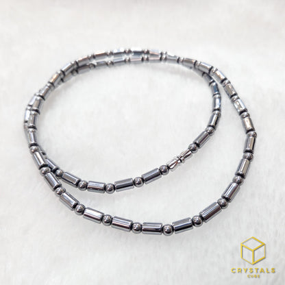 Terahertz Tube & Round Bead Necklace - Ease Pain & Enhance Recovery