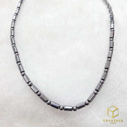 Terahertz Tube & Round Bead Necklace - Ease Pain & Enhance Recovery