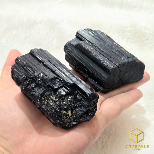 Black Tourmaline (Schorl) Raw - Palm Size