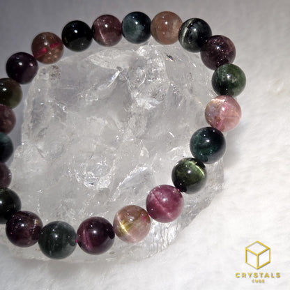 Tourmaline**** Bracelet with Cat's Eye Effect - 8+mm
