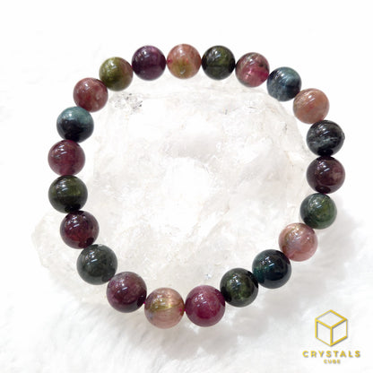 Tourmaline**** Bracelet with Cat's Eye Effect - 8+mm