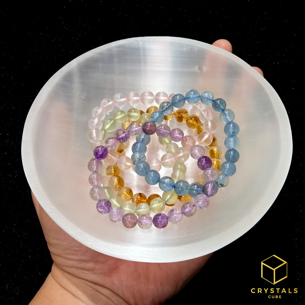 Selenite Round Bowl - 14cm