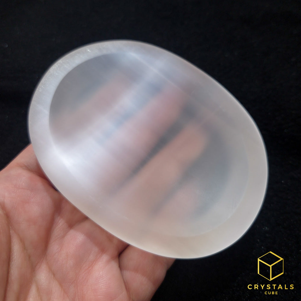 Selenite Oval Bowl