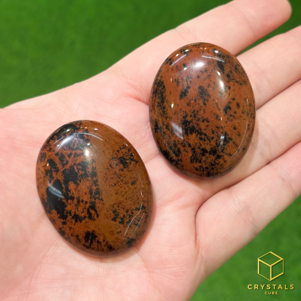 Mahogany Obsidian Palm Stone - Mini
