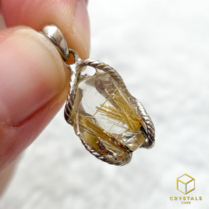 Golden Rutilated Quartz Pendant